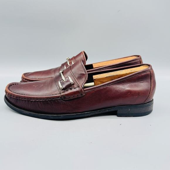 Cole Haan Shoes Mens 8.5 Brown Leather Vtg Air Bit Loafer Casual Preppy 90s main image 11